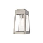 Livex Lighting 20852-91 1-Light 100W Brushed Nickel Outdoor Wall Lantern