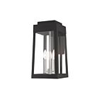 Livex Lighting 20855-04 3-Lights 180W Black Outdoor Wall Lantern