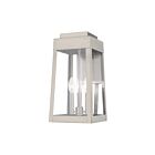 Livex Lighting 20855-91 3-Lights 180W Brushed Nickel Outdoor Wall Lantern