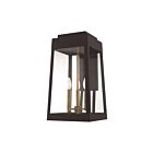 Livex Lighting 20858-07 3-Lights 180W Bronze Outdoor Wall Lantern