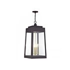 Livex Lighting 20863-07 4-Lights 240W Bronze and Antique Brass Pendant