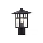 Livex Lighting 21324-14 1-Light 100W Textured Black Outdoor Post Top Lantern
