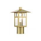 Livex Lighting 21324-32 1-Light 100W Satin Gold Outdoor Post Top Lantern