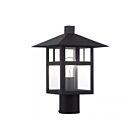 Livex Lighting 21325-14 1-Light 100W Textured Black Outdoor Post Top Lantern