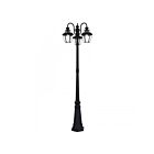Livex Lighting 21543-04 3-Lights 180W Black Outdoor Post Light