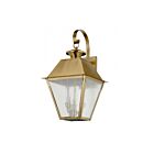 Livex Lighting 2168-01 3-Lights 180W Antique Brass Outdoor Wall Lantern