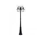 Livex Lighting 21863-04 3-Lights 180W Black Outdoor Post Light