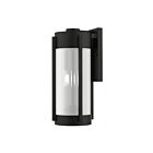Livex Lighting 22383-04 3-Lights 180W Black and Brushed Nickel Outdoor Wall Lantern
