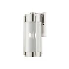 Livex Lighting 22383-91 3-Lights 180W Brushed Nickel Outdoor Wall Lantern