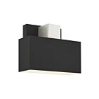 Livex Lighting 22422-04 1-Light 40W Black and Brushed Nickel Outdoor Wall Sconce