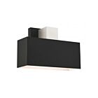 Livex Lighting 22423-04 1-Light 40W Black and Brushed Nickel Outdoor Wall Sconce