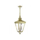 Livex Lighting 27377-01 3-Lights 180W Antique Brass and Brushed Nickel Pendant