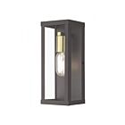 Livex Lighting 28032-07 1-Light 60W Bronze and Antique Gold Outdoor Wall Lantern