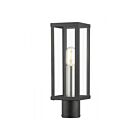 Livex Lighting 28034-04 1-Light 60W Black and Brushed Nickel Outdoor Post Top Lantern