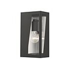 Livex Lighting 28932-04 1-Light 60W Brushed Nickel and Black Outdoor Wall Lantern
