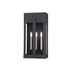 Livex Lighting 28963-04 3-Lights 180W Black and Brushed Nickel Outdoor Wall Lantern