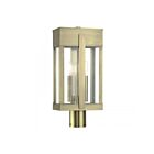Livex Lighting 28964-01 2-Lights 120W Antique Brass Outdoor Post Top Lantern