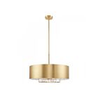 Livex Lighting 40020-12 Madison 6-Lights 550W Satin Brass Pendant
