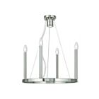Livex Lighting 40244-91 Alpine 5-Lights 290W Brushed Nickel Chandelier
