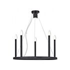 Livex Lighting 40245-07 Alpine 6-Lights 350W Bronze Chandelier