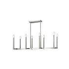 Livex Lighting 40258-91 Alpine 8-Lights 480W Brushed Nickel Chandelier
