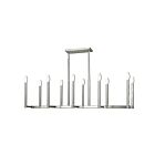 Livex Lighting 40259-91 Alpine 10-Lights 600W Brushed Nickel Chandelier