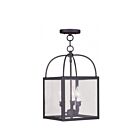 Livex Lighting 4037-07 Milford 3-Lights 180W Bronze Convertible Semi-Flush Mount or Pendant