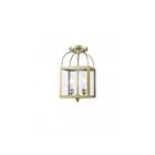 Livex Lighting 4041-01 Milford 2-Lights 120W Antique Brass Convertible Semi-Flush Mount or Pendant