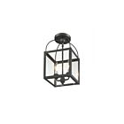 Livex Lighting 4041-07 Milford 2-Lights 120W Bronze Convertible Semi-Flush Mount or Pendant