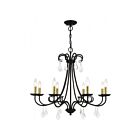 Livex Lighting 40878-05 Daphne 8-Lights 480W Polished Chrome Chandelier