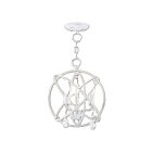 Livex Lighting 40903-60 Aria 3-Lights 180W Antique White Convertible Semi Flush Mount or Chandelier