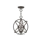 Livex Lighting 40903-92 Aria 3-Lights 180W English Bronze Convertible Semi Flush Mount or Chandelier