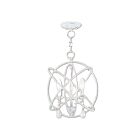 Livex Lighting 40904-60 Aria 3-Lights 180W Antique White Convertible Semi Flush Mount or Chandelier