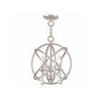 Livex Lighting 40904-91 Aria 3-Lights 180W Brushed Nickel Convertible Semi Flush Mount or Chandelier