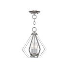 Livex Lighting 40922-05 Prism 2-Lights 120W Polished Chrome Convertible Semi Flush Mount or Pendant