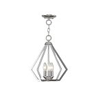 Livex Lighting 40923-05 Prism 3-Lights 180W Polished Chrome Convertible Semi Flush Mount or Pendant