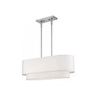 Livex Lighting 41085-91 3-Lights 180W Brushed Nickel Chandelier