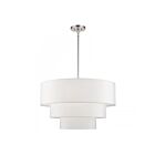 Livex Lighting 41087-91 5-Lights 300W Brushed Nickel Chandelier
