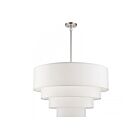 Livex Lighting 41088-91 8-Lights 480W Brushed Nickel Chandelier