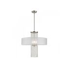 Livex Lighting 41122-91 Vista 4-Lights 240W Brushed Nickel Pendant