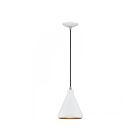 Livex Lighting 41177-03 1-Light 60W White and Brushed Nickel Pendant