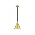 Livex Lighting 41177-33 1-Light 60W Soft Gold and Polished Brass Pendant