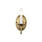 Livex Lighting Home 4151-01 60W 1-Light Antique Brass Wall Sconce