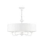Livex Lighting 41775-03 Edinburgh 5-Lights 300W White Chandelier