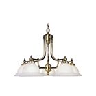 Livex Lighting 4255-01 Port 5-Lights 500W Antique Brass Chandelier