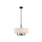 Livex Lighting 42604-92 Monroe 4-Lights 240W English Bronze Pendant