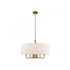 Livex Lighting 42605-01 Monroe 6-Lights 350W Antique Brass Pendant