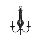 Livex Lighting 42673-04 3Lights 180W Black Wall Sconce