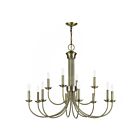 Livex Lighting 42680-01 12-Lights 720W Antique Brass Chandelier