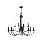 Livex Lighting 42680-04 12-Lights 720W Black Chandelier